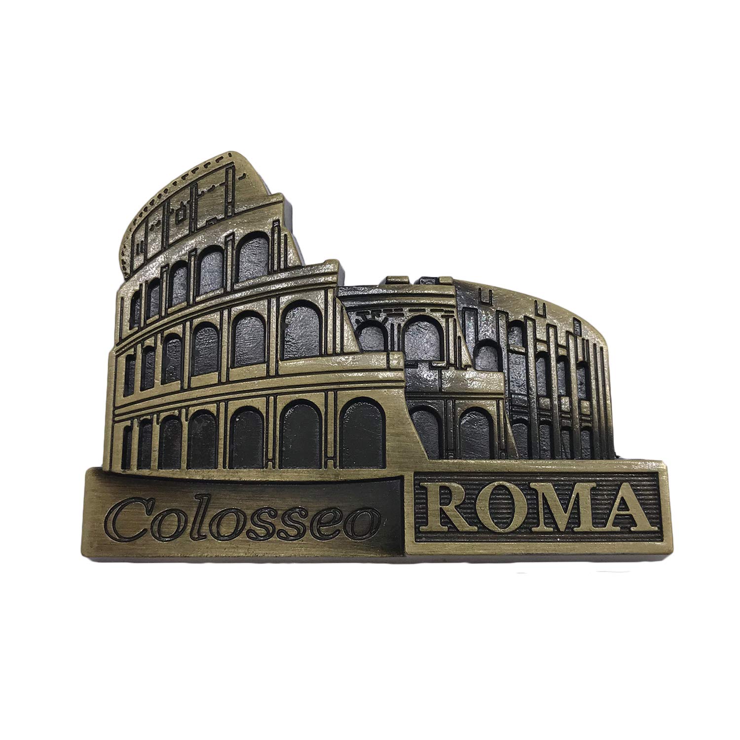 Calamita 3D Colosseo Roma – Souvenir Italia In Resina, Magnete Da Frigorifero, 7x5 Cm, Fatto A Mano, Regalo Turistico
