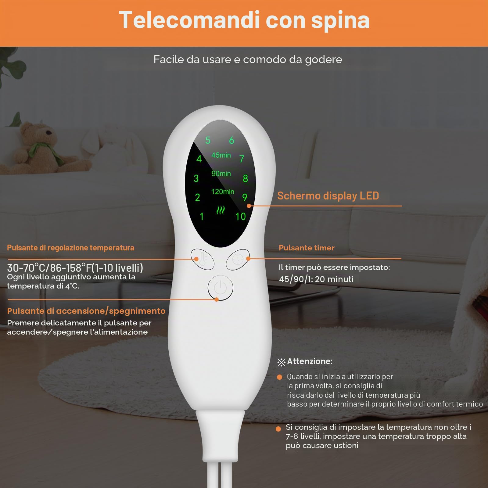 CYFIE Scaldapiedi 2 in 1, Scaldapiedi Elettrico e Termoforo Elettrico, Timer Regolabile 45-120 Minuti, Temperatura Regolabile 30-70°C,Spegnimento Automatico, per Piedi, Schiena, Addome, ecc