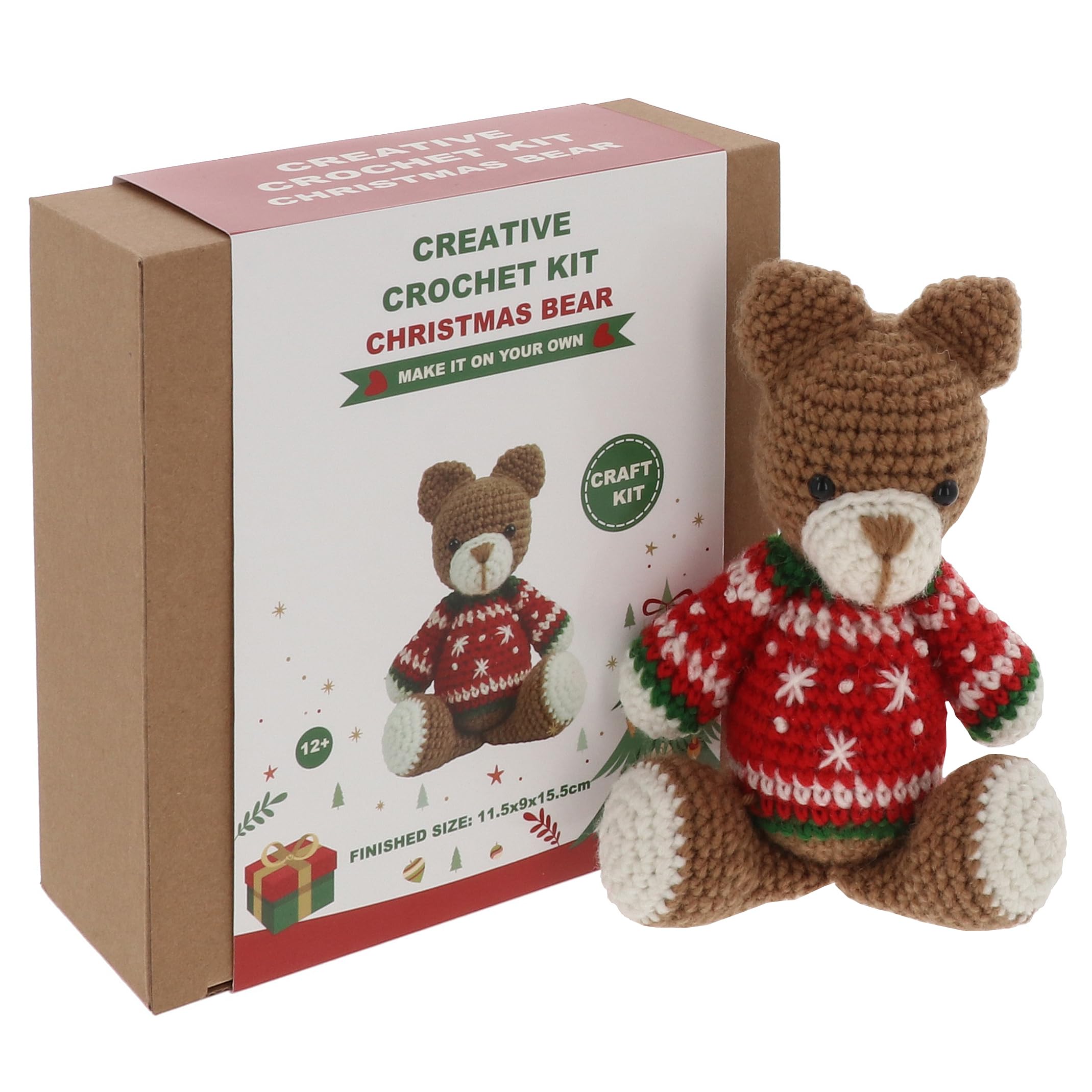 Joe Davies Bear Crochet Kit - Brown
