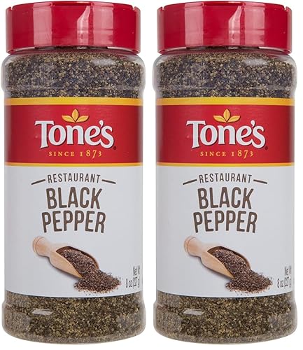 Tones Restaurant Black Pepper, 8 onzas (paquete de 2)