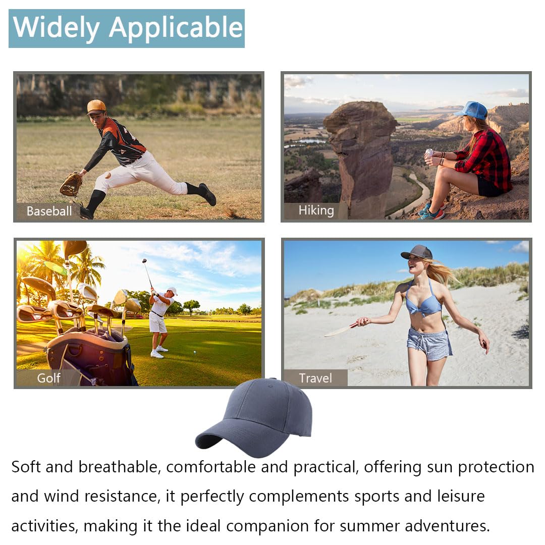 Gorra de béisbol para Hombre Unisex Clásico Algodón Gorra el Sol Moda Gorra Running Hombre Mujer Ajustable Sombrero Verano Gorra Beisbol — view 6