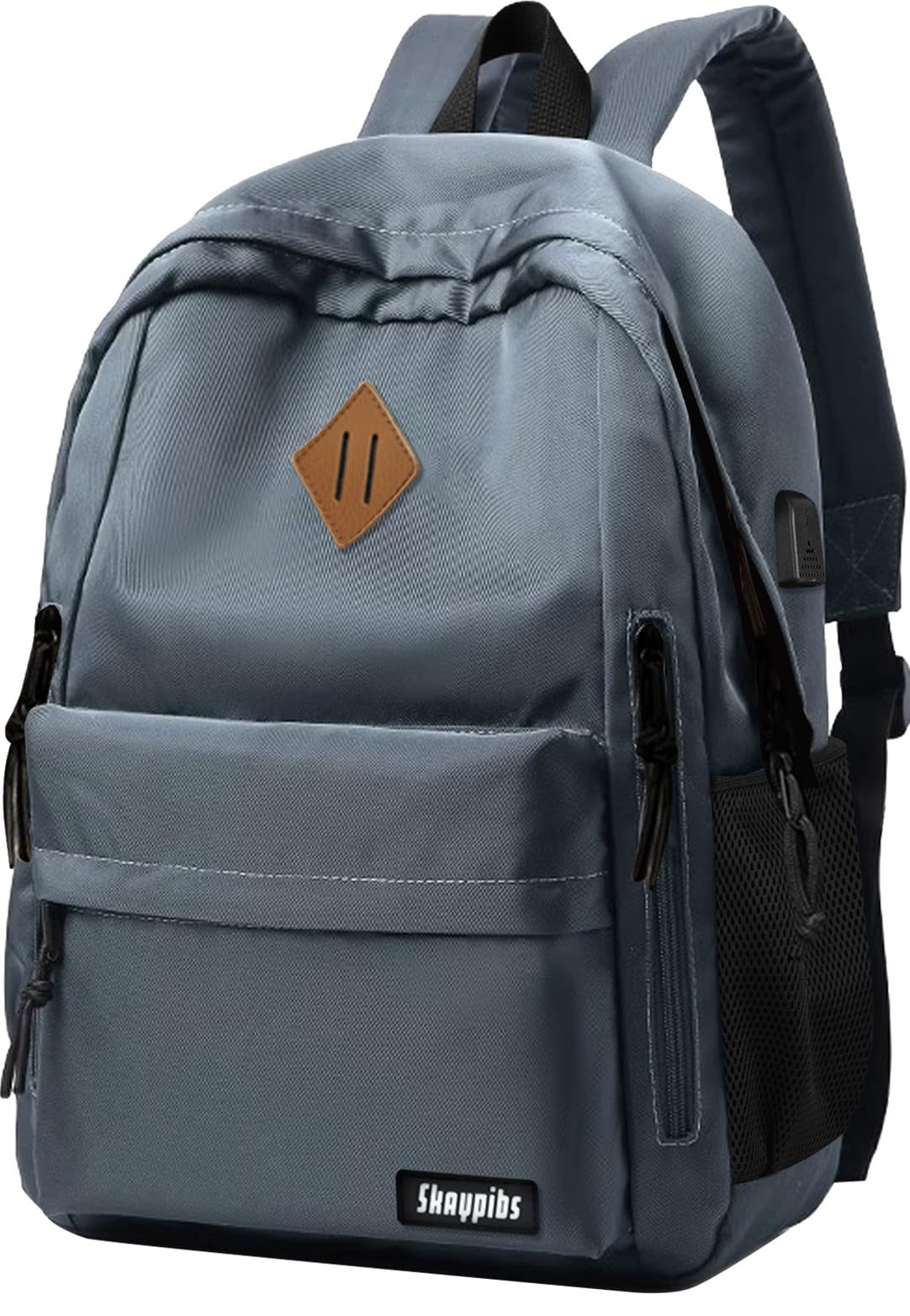 Backpack for School, Backpack for Teen Boys Girls, Lightweight Middle Colloge High School Backpack for Women Men, Simple Daypack Bookbag, Kids Book Bag, Mochilas Escolares para Grey