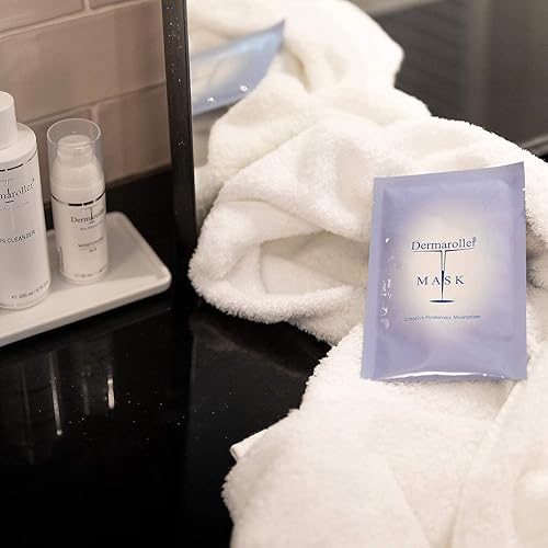 Miniatura 7 de Dermaroller, Mascarillas faciales de seda hidratante intensivo de ácido hialurónico con Matriyxl 3000 Tocoferol Boost Colágeno Hidratar la piel seca