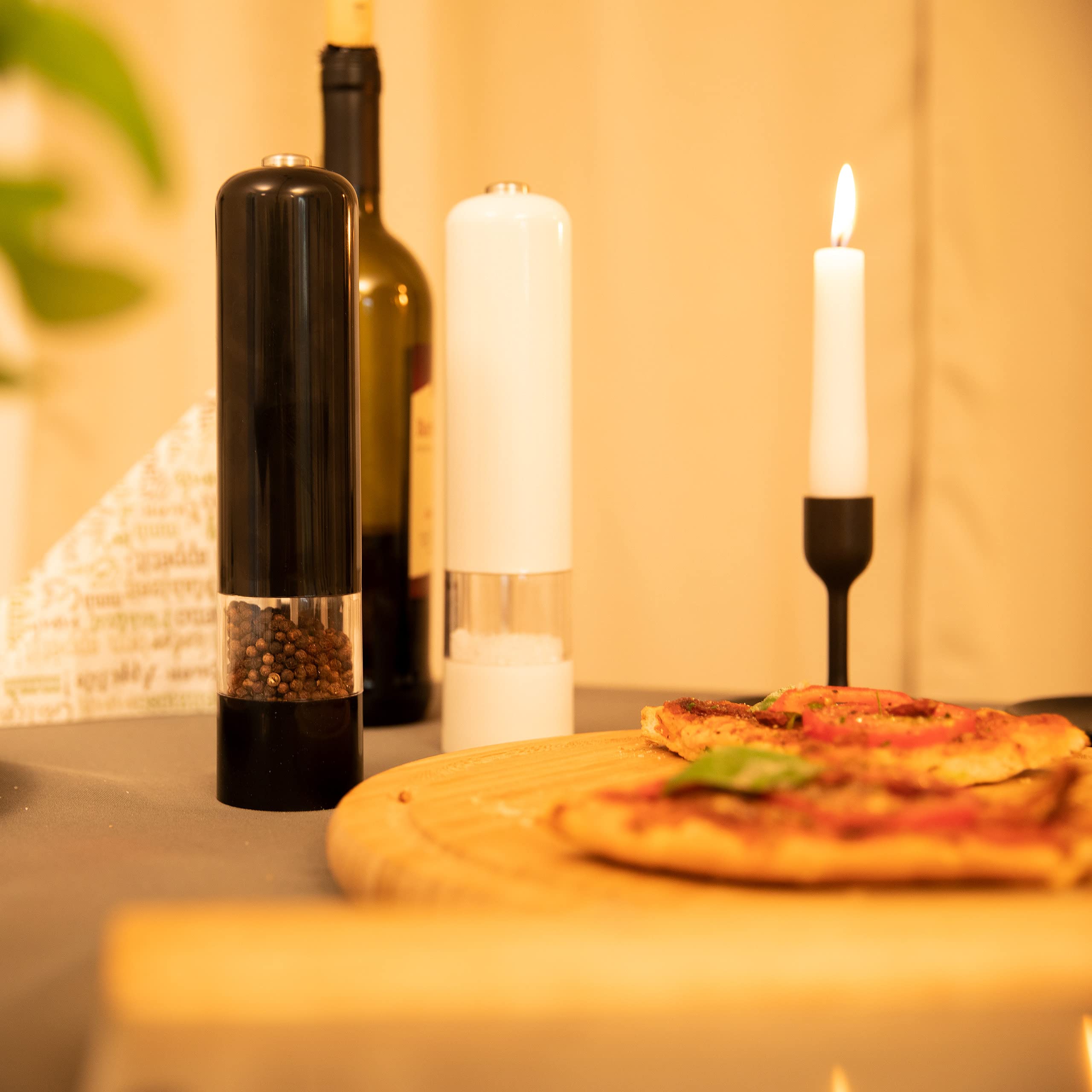 Macinapepe Elettrico Relaxdays - Acciaio, Ceramica, LED, A Batterie, Colore Bronzo - Foto 12