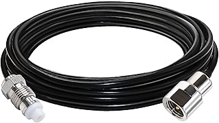 FME Coaxial Cable RG58 TUOLNK FME Male Plug to FME Female Jack Extension Cable 16.4ft (5M) FME Male to Female RF Coax Cable for Wireless LAN Devices
