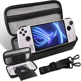 Miimall Compatible with Asus ROG Ally 2023 Storage Case|Large Capacity Portable Carrying Full-Body Protective Case for Asus ROG Ally Handheld Game-7.0 inch(Dark Gray)