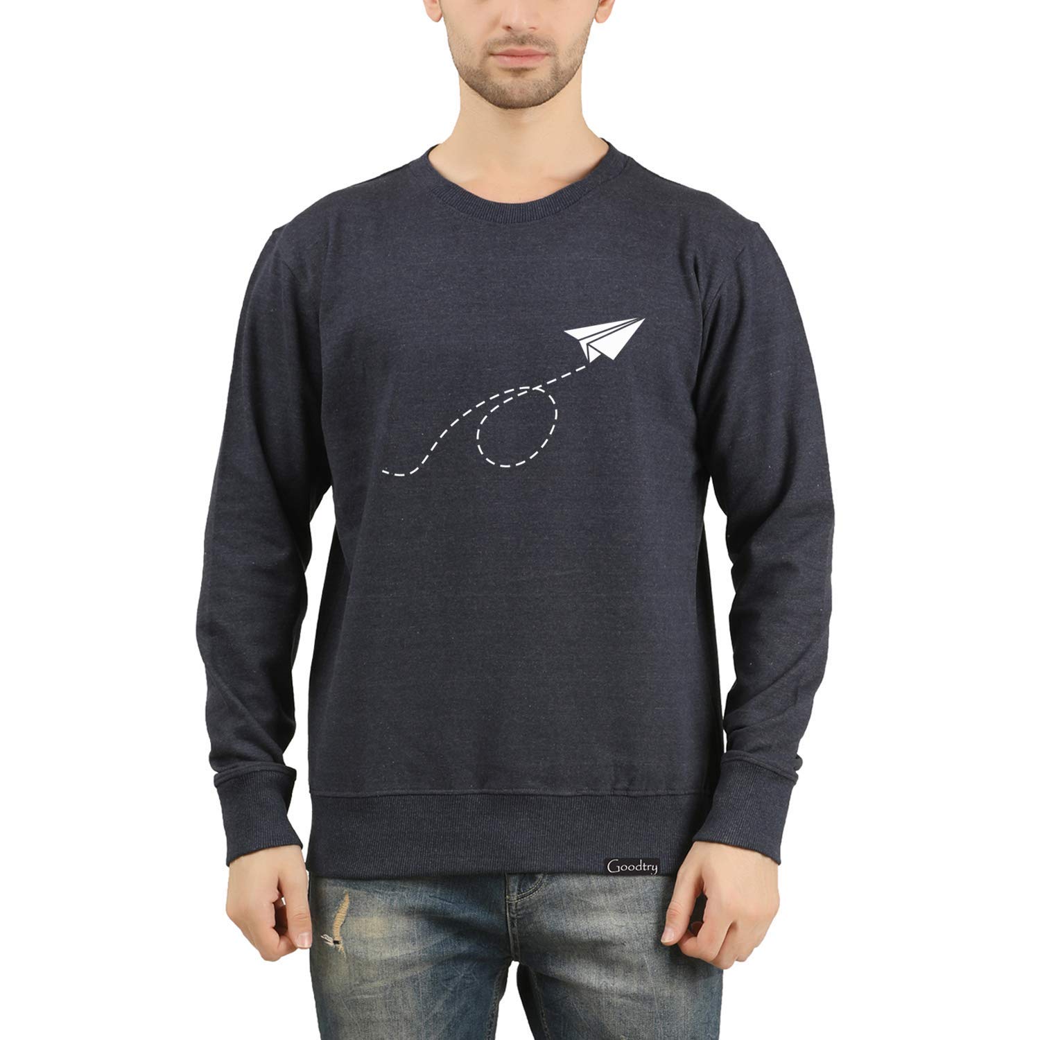 Goodtry GGoodtry Men's Cotton Printed Sweatshirt