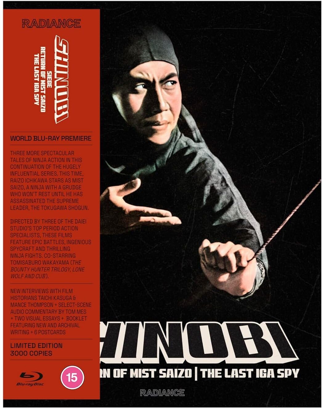 Shinobi: Siege/The Return of Mist Saizo/The Last Iga Spy [15] Blu-ray