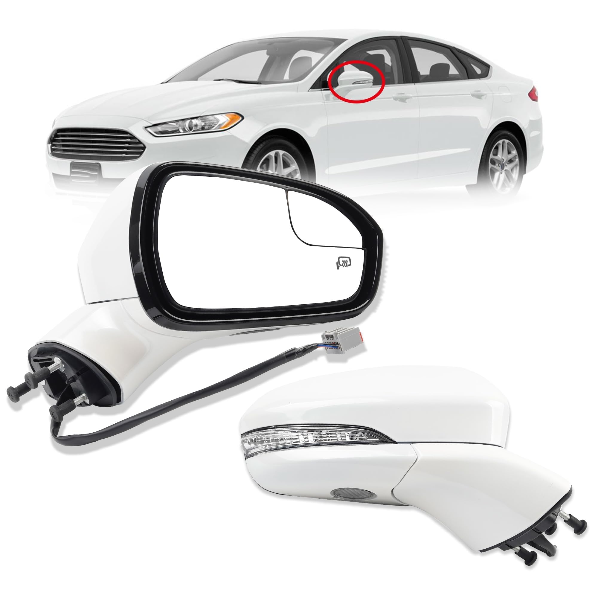 Amazon.com: Dasbecan Right Passenger Side Mirror Assembly