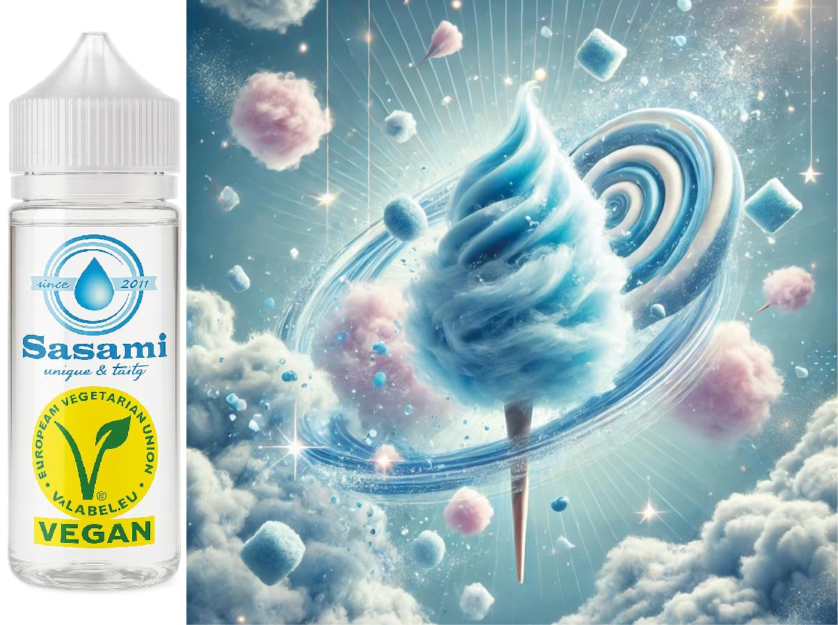 Zuckerwatte Fantasy Blue Eis Aroma Konzentrat - Vegan - Sasami - 100ml