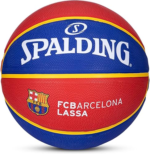 Spalding 1700017 - Bola de goma para cesta, tamaño 7 (rojo/azul)