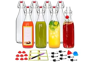 8 Pack 32oz Swing Top Bottles for Kombucha and Juice