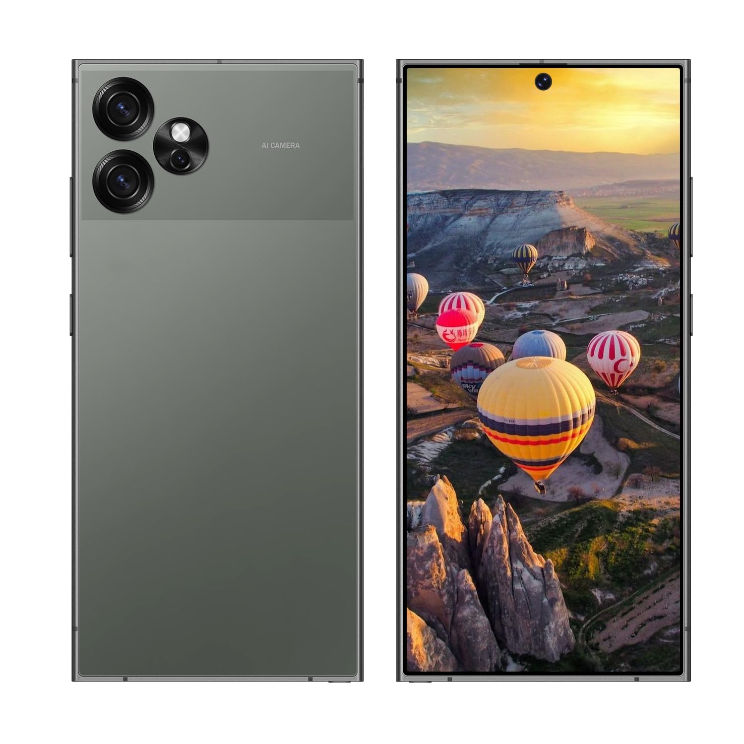 Unlocked Phones S24 Ultra Smartphone Android 13 Cell Phones 8+256GB 6.8" HD Screen Dual SIM 108MP+48MP Camera 6800 mAh and Built-in Pen (Green)