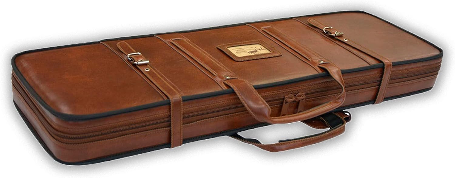 Acropolis Hunting Rifle Bag Canvas Leather Shotgun Case