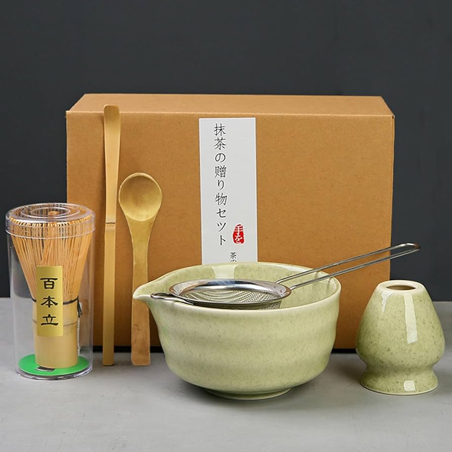 Matcha Set Whisk And Bowl 4Pcs Japanese Matcha Set With Ceramic Bowl Bamboo Matcha Whisk And Tea Scoop For Tea Lovers Gifts Tea-making Tools Accessories Pink Matcha Set