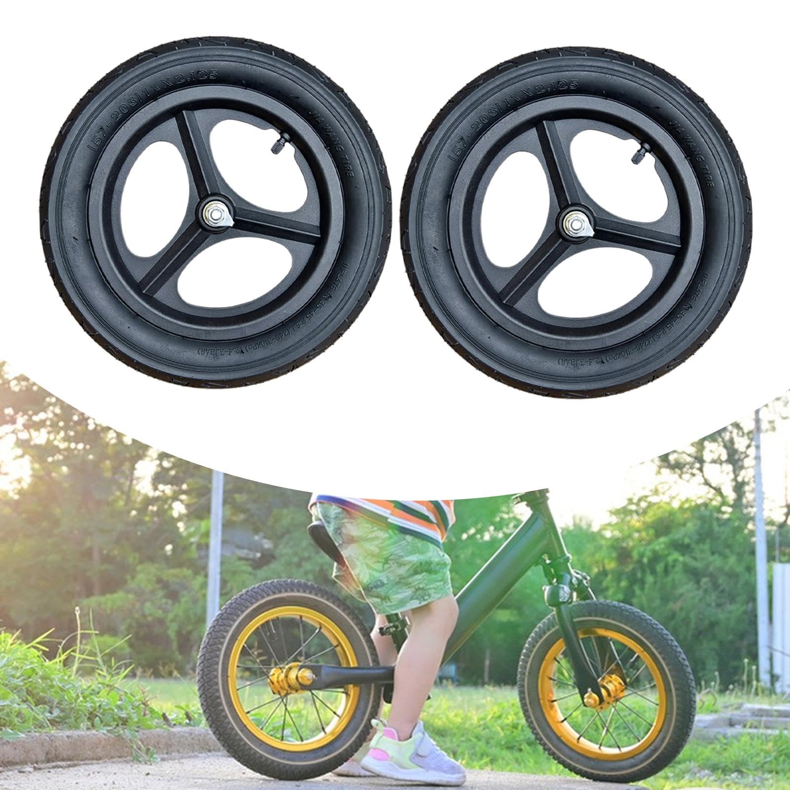 Llanta De Repuesto Para Bicicleta De Equilibrio Infantil,14 in Cantidad 2