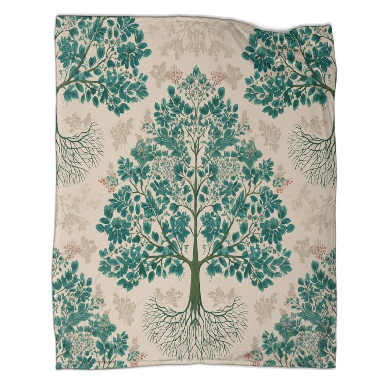 Tree Roots, Stile Medievale Manta Estampada 3D Colcha De Diseño Ropa De Cama De Microfibra Suave Y Cálida Sofá Ropa De Cama 80x90inch(200x230cm)