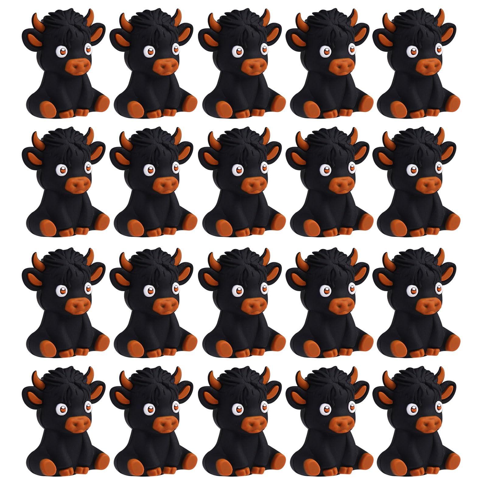 Cartoon Animal Silicone Beads Set of 20 for Bracelets Keychains Teether Craft Essential Supplies Craft Beads for Jewelry Parent Activity
