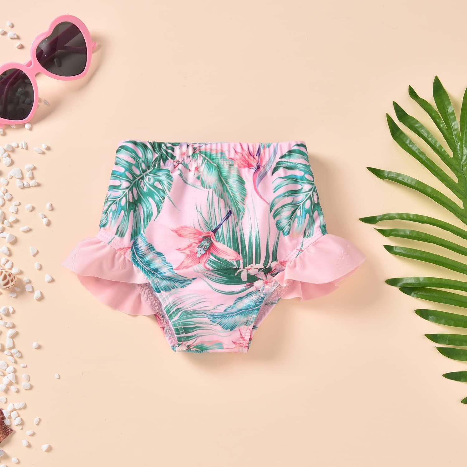 Aalizzwell Toddler Baby Girls Swimsuit with Hat: Clothing, Shoes & Jewelry