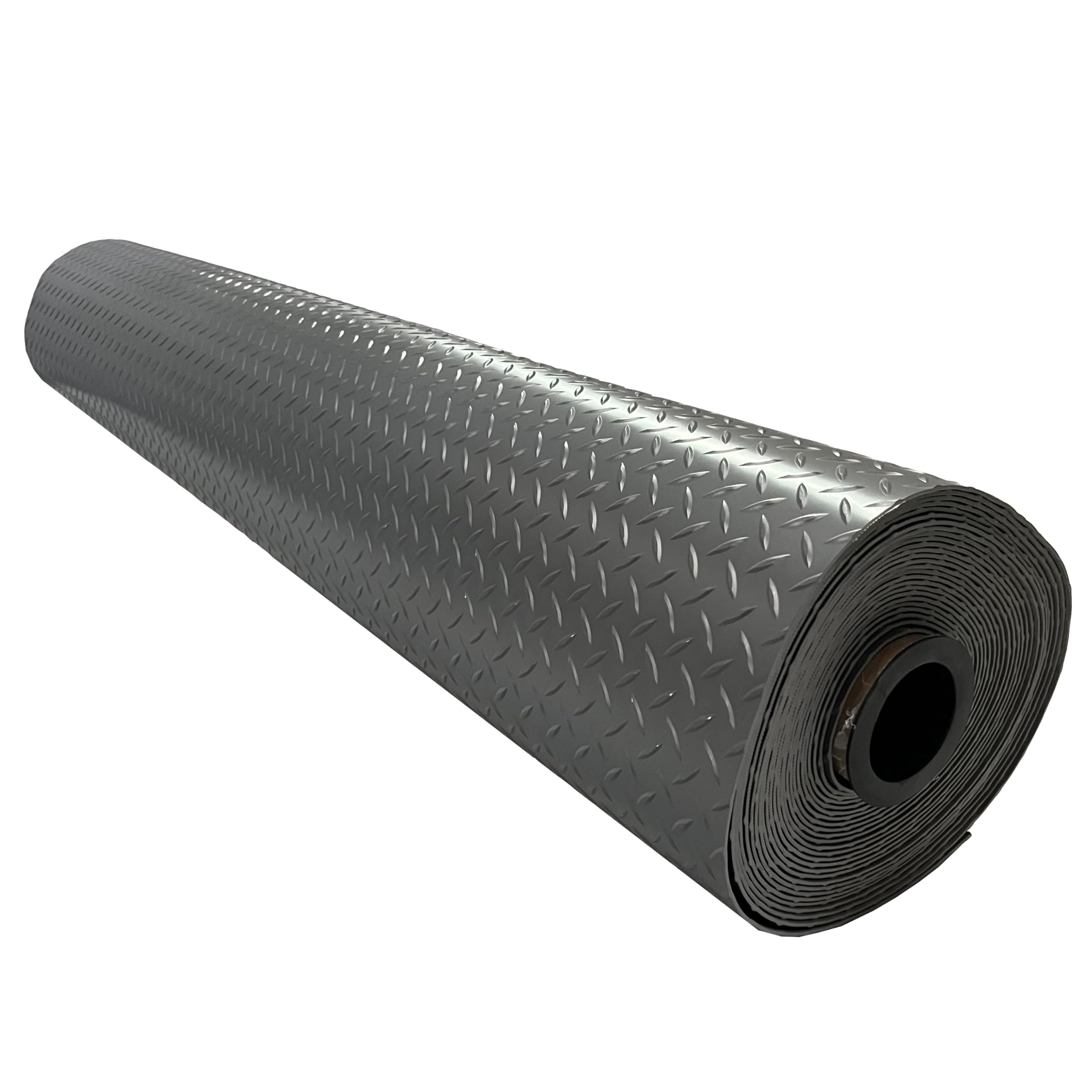 Shield Autocare © Heavy Duty PVC Vinyl Floor Matting Garage Industrial Work Gym Van Shed Non Slip Large Diamond Checker 1.5m Wide 3mm Thick Black | Grey | Silver (Grey, 1m x 1.5m)