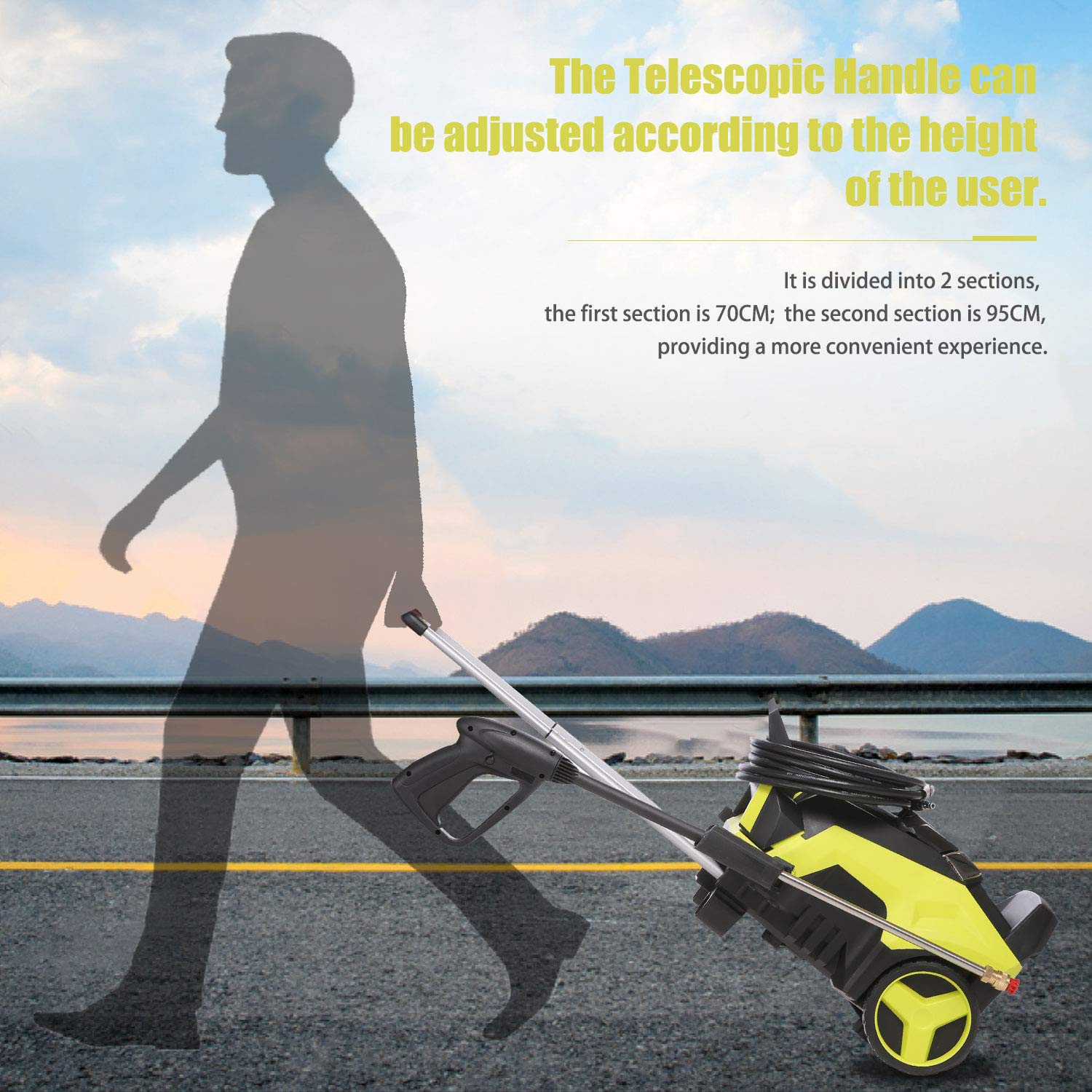 Buy TEANDE 3800PSI Pressure Washer, TED5255 Smart Electric Pressure