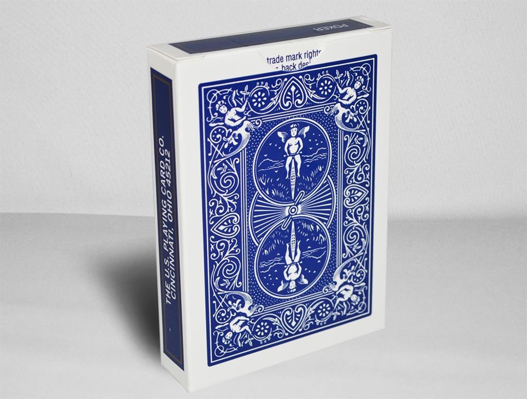 Caja de 12 Barajas BICYCLE Rider Back (12 Azul)