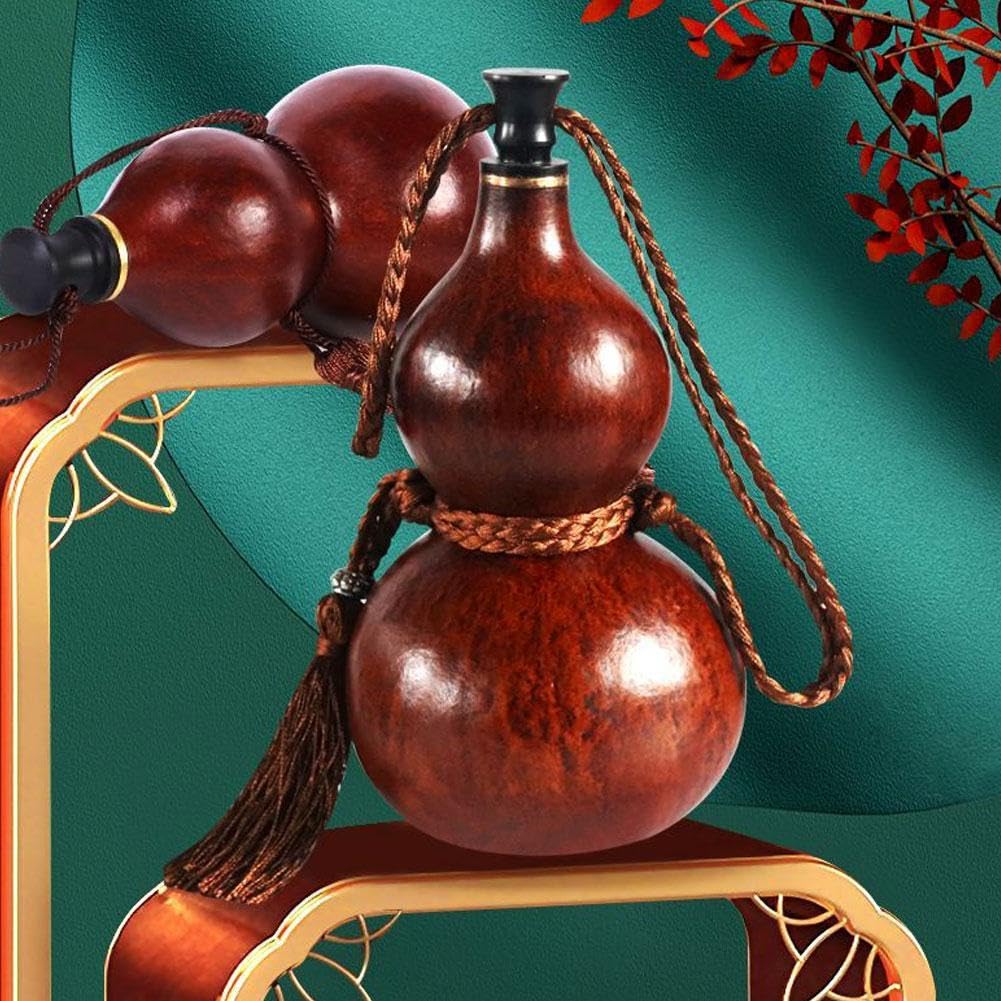 Natural Gourd Water Bottle With Roped Cap – 300ml/500ml Leakproof Travel & Sports Bottle - View #5