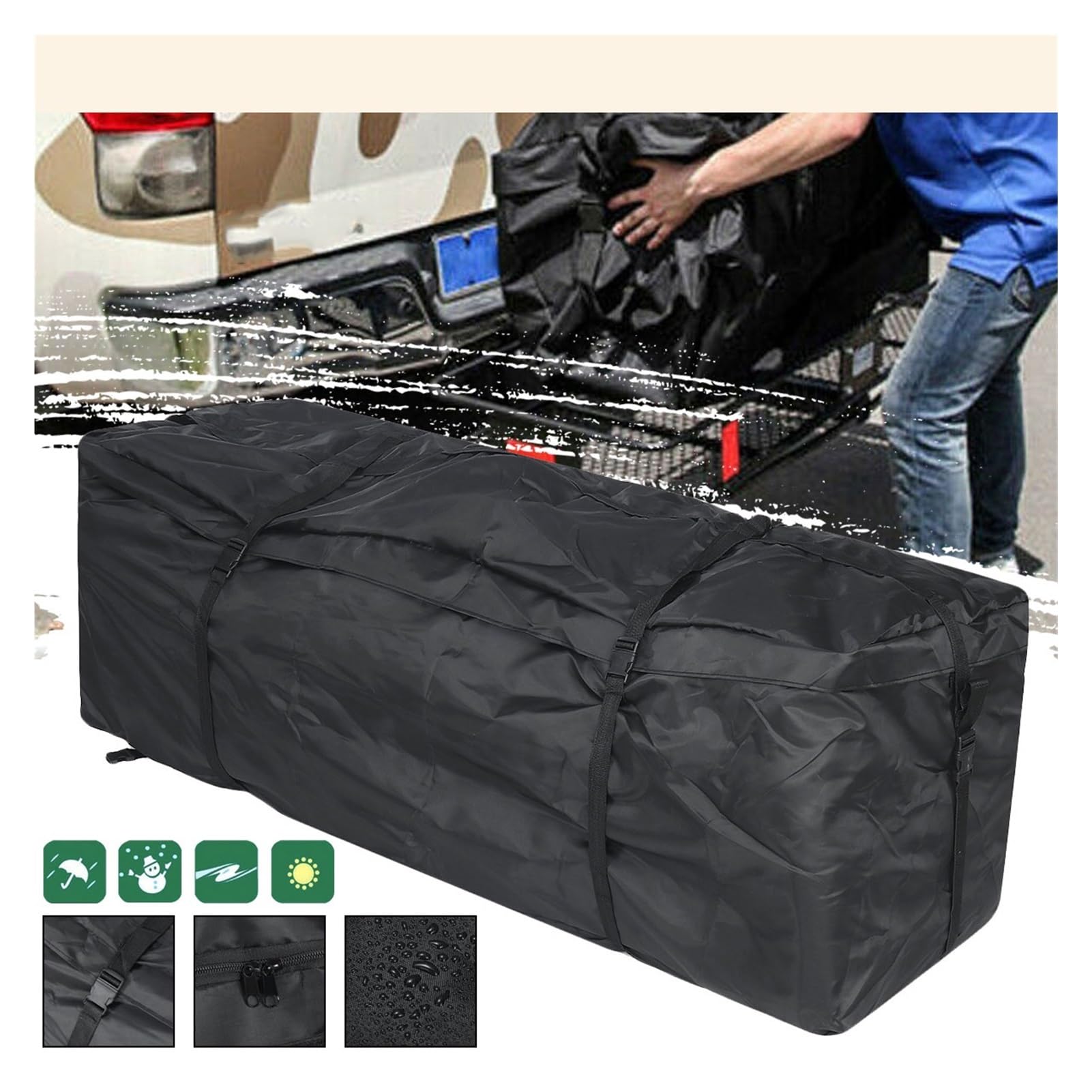 142x48x51cm Auto Dach Rack wasserdichte Auto Dach Top Tasche SUV Dach Fracht Top Box Gepäck träger Dach for Auto Camper Van Lagerung Tasche