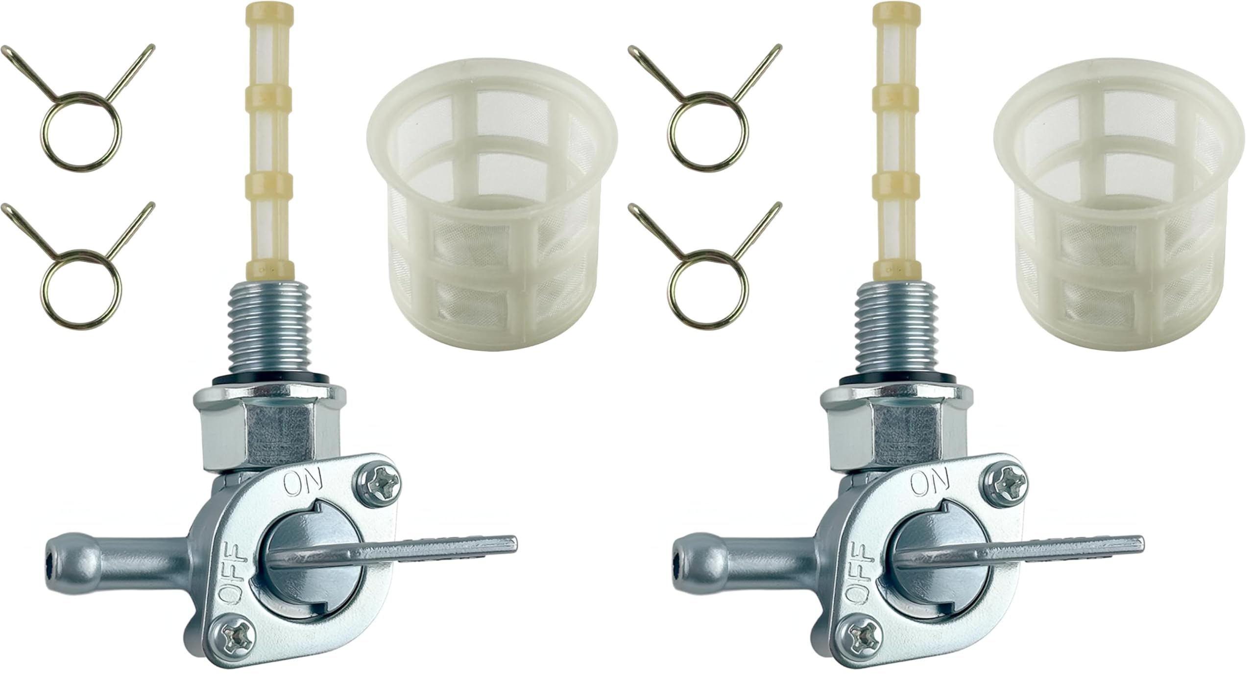 YAMAKATO Generator Fuel Petcock Switch Gas Tank Shut Off Valve for Champion Firman Generac OH3384 Briggs &amp; Stratton 310574GS 193272GS 204743GS Yamaha Honda M10 x 1.25mm 28-1783-V2 (Pack of 2)