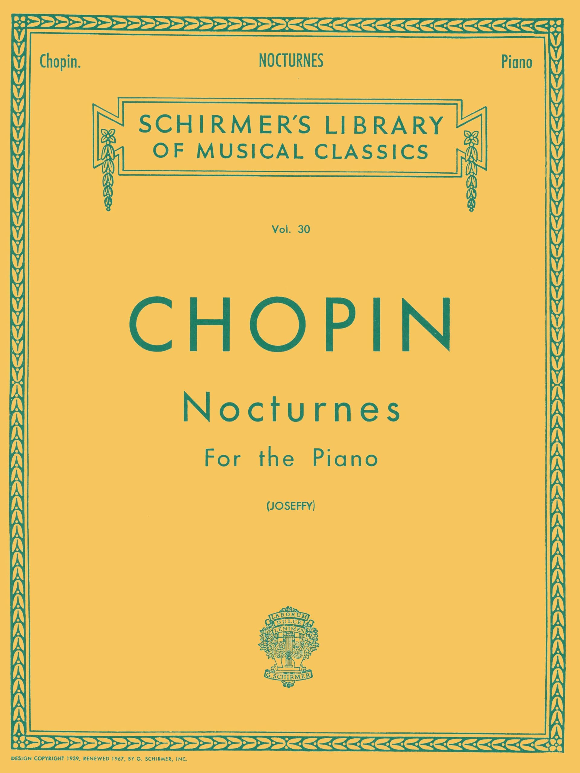 Nocturnes: Piano Solo (Schirmer's Library of Musical Classics, 30)