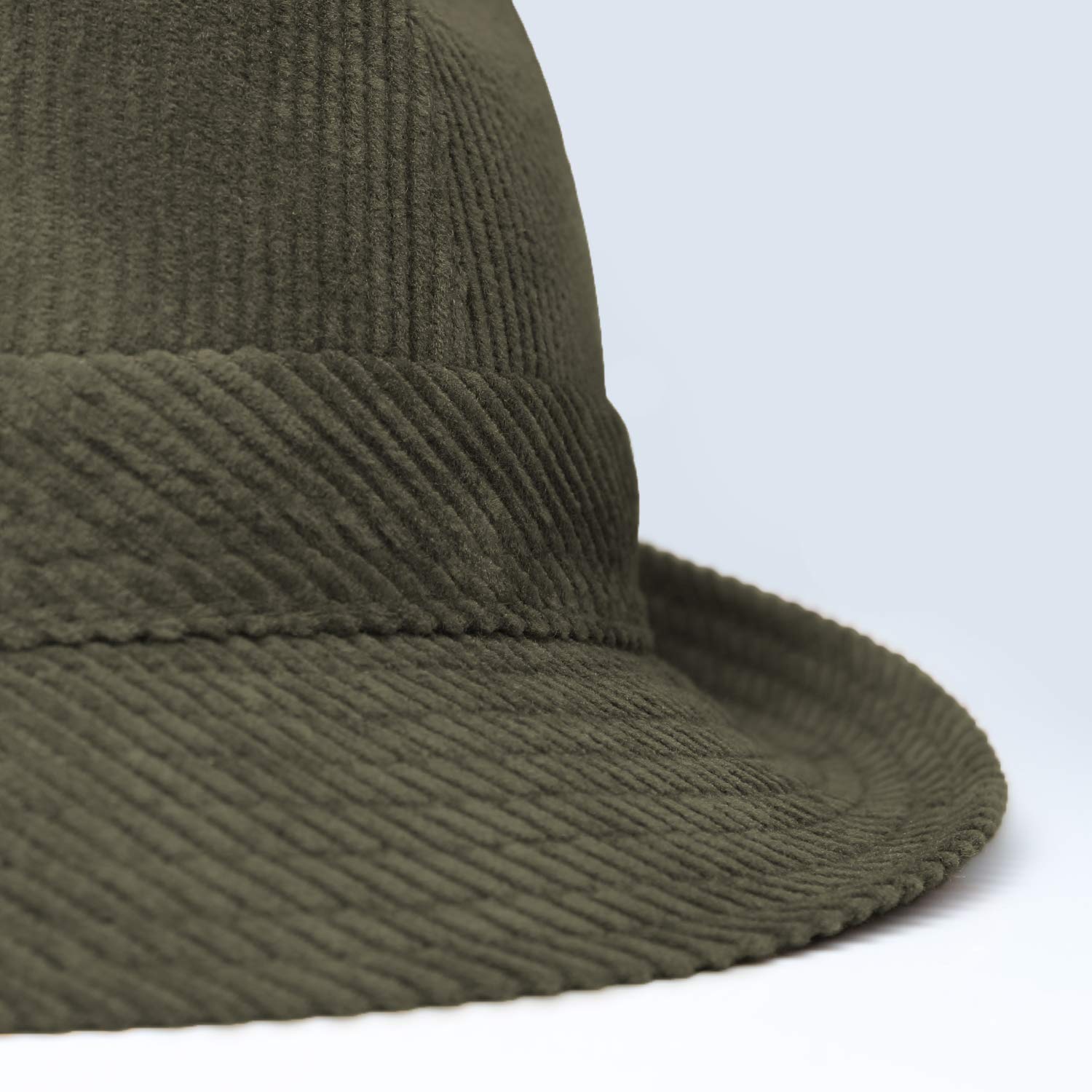 Lipodo Molinar Corduroy Hat Women/Men Olive 7 1/8