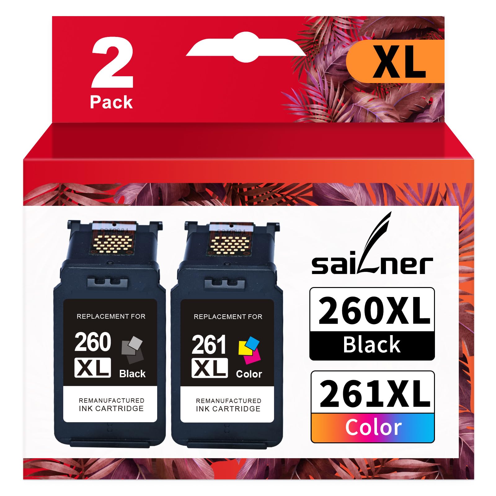 Canon PG-260XL Black & CL-261XL Color Value Pack - 2 Ink Cartridges