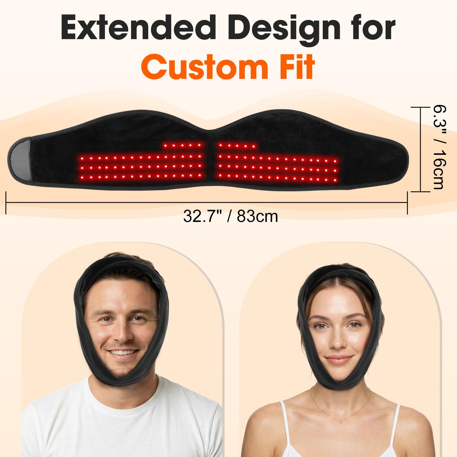 Cojín de calor facial para TMJ Relief con luz roja, 3 calentadores y 3 | Almohadilla eléctrica inalámbrica para la barbilla con 5000 mAh para la recuperación de los dientes, relajación de la