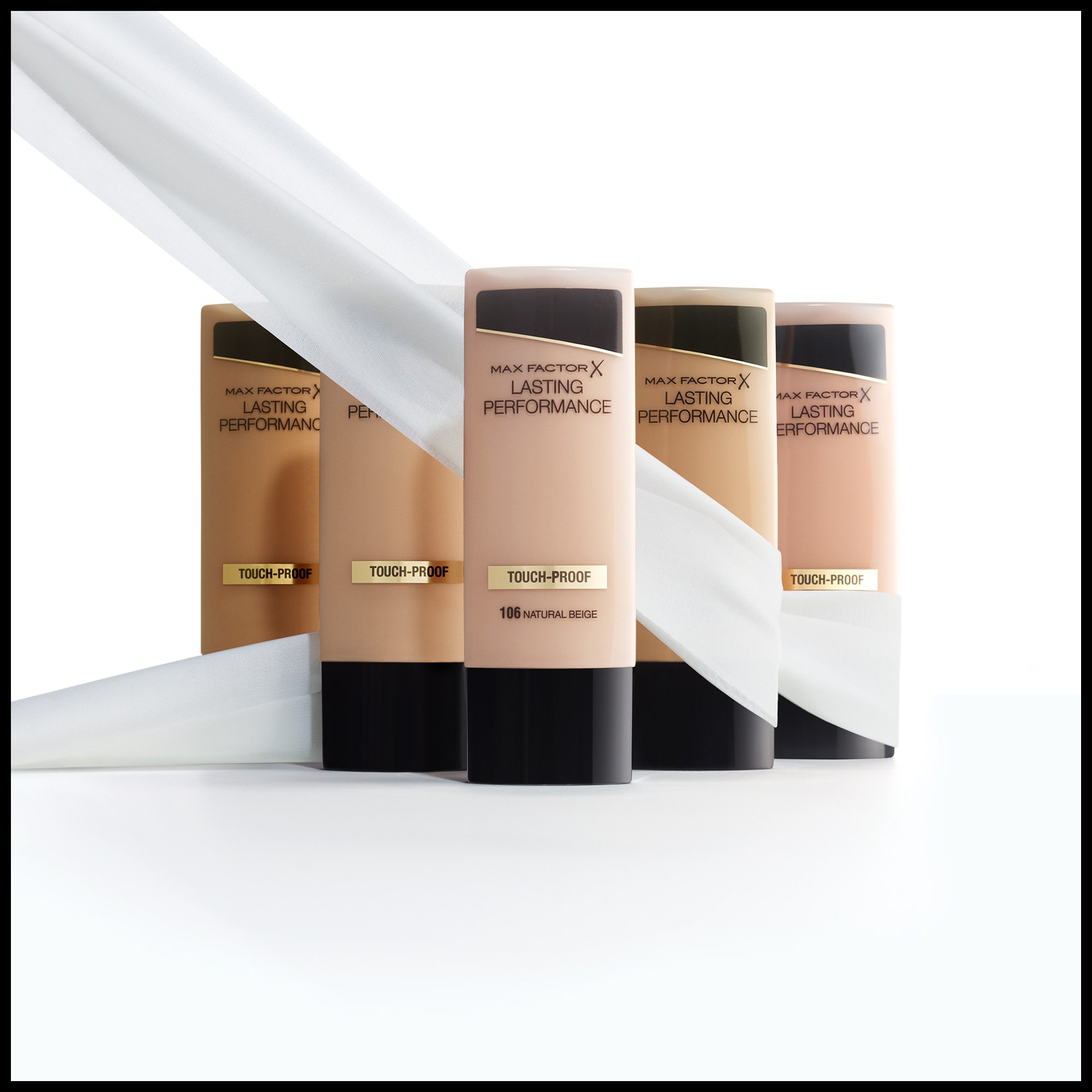 3 x Max Factor Lasting Performance Touch Proof Fond de teint 35ml - 110 Sun Beige