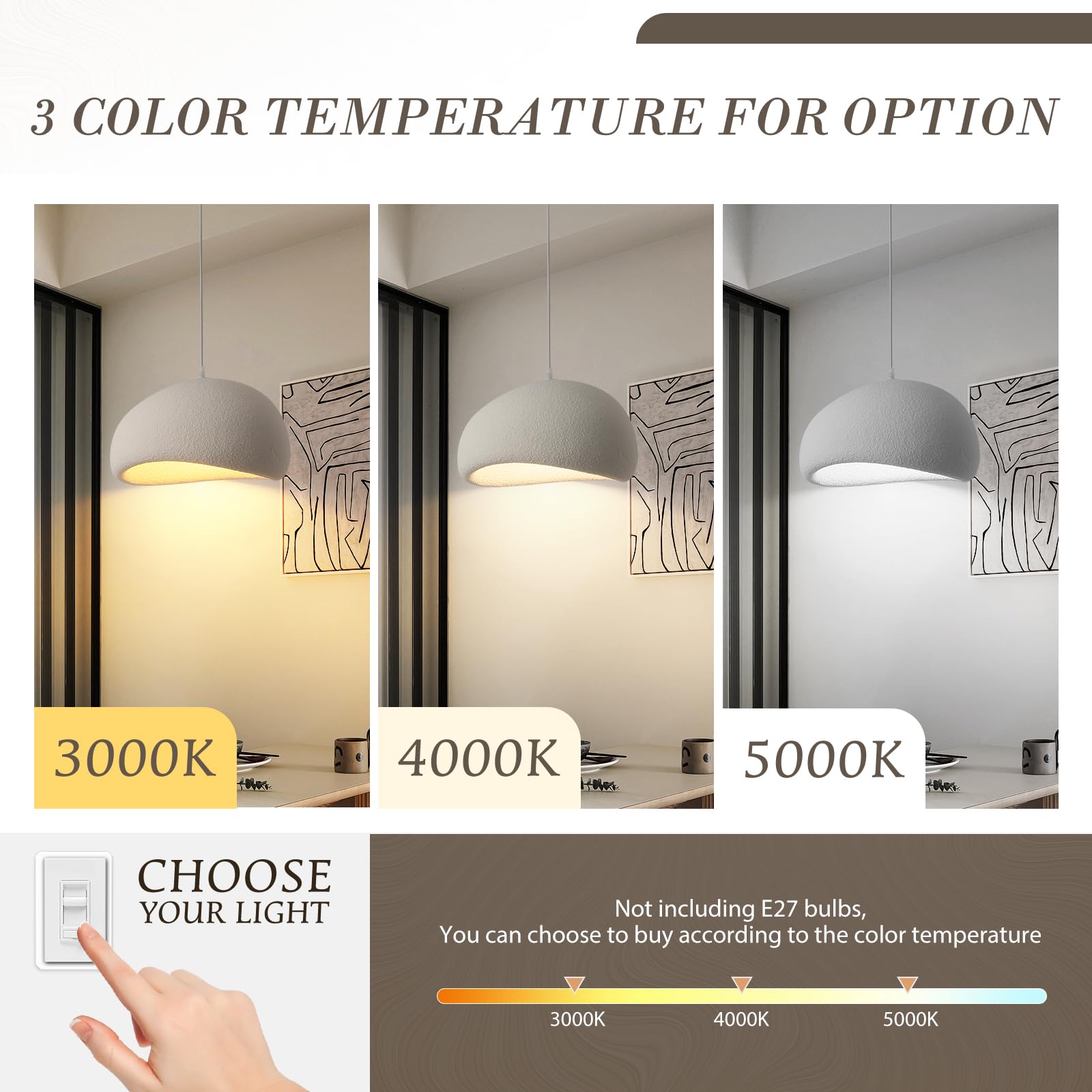 Lámpara colgante moderna de 30 luces, base E27, estilo japonés Wabi-Sabi, con forma de nido de pájaro, ideal para comedor, pasillo, restaurante, cocina.