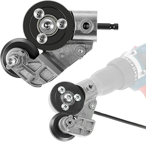 Cortador de placa de taladro eléctrico, accesorio de taladro de acero con adaptador para bricolaje, accesorio de cortador de placa de taladro para