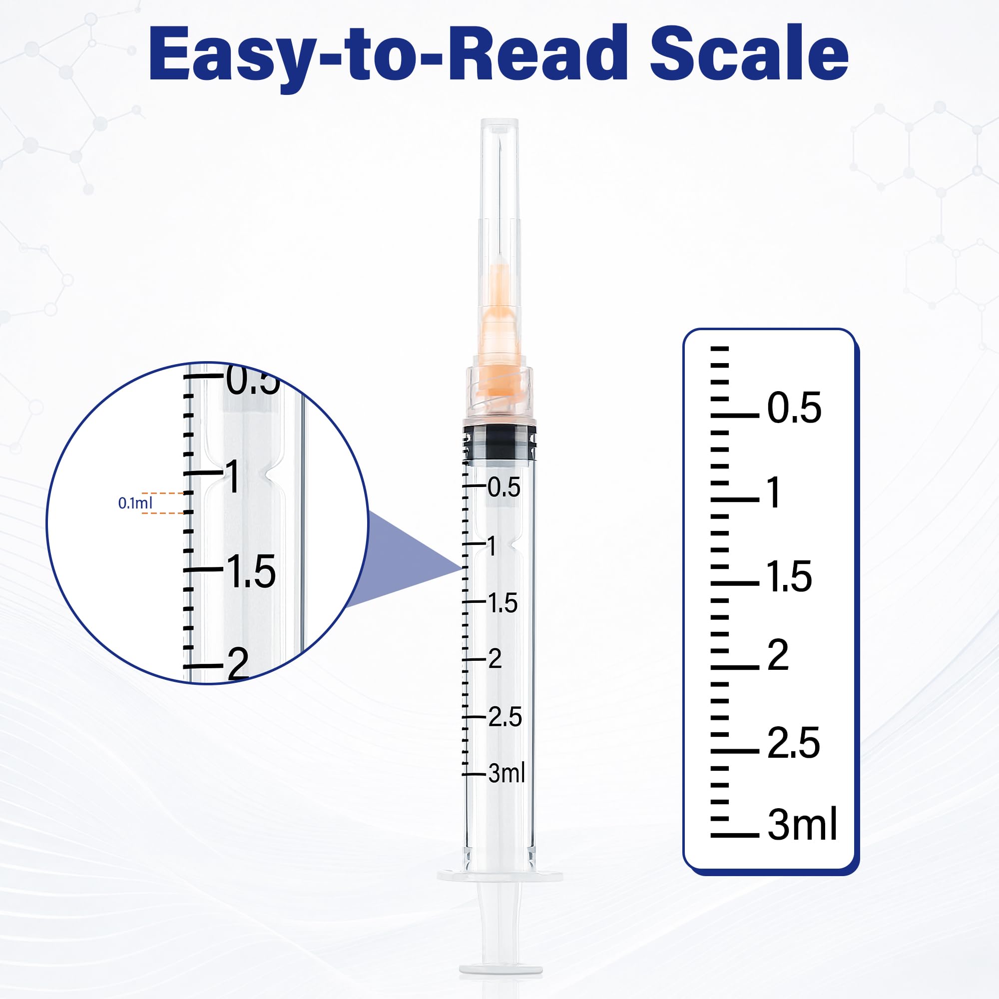 100 Pack 3ml Measuring Supply, 25𝐆 x 5/8" (16mm) — Amazon image 5