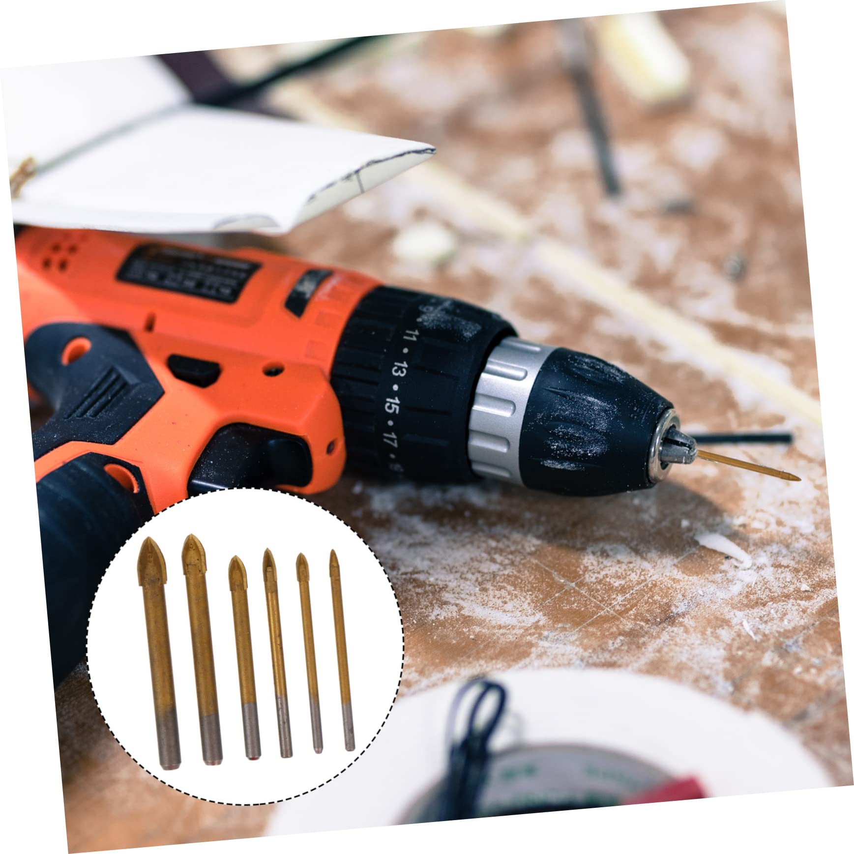 SHINEOFI 3 Juegos broca para azulejo Perforar albañilería teja profesional broca azulejo brocas para os Taladro cerámica broca para cerámica abridor de agujeros de Metal