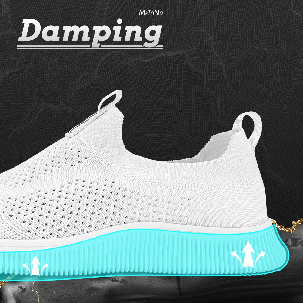 MrToNo Sneaker Uomo Donna Infilare Slip on Sneakers Scarpe Senza Lacci Casual Scarpe da Running Corsa Leggero Corsa Camminare Scivolare Scarpe da Ginnastica Outdoor Jogging Sportive Fitness
