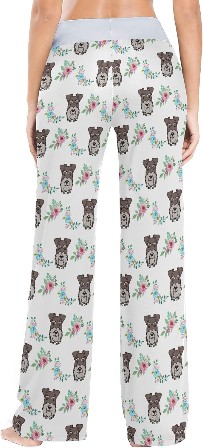 Women's Comfy Casual Lounge Pants Drawstring Palazzo Wide Leg Pajama Pants