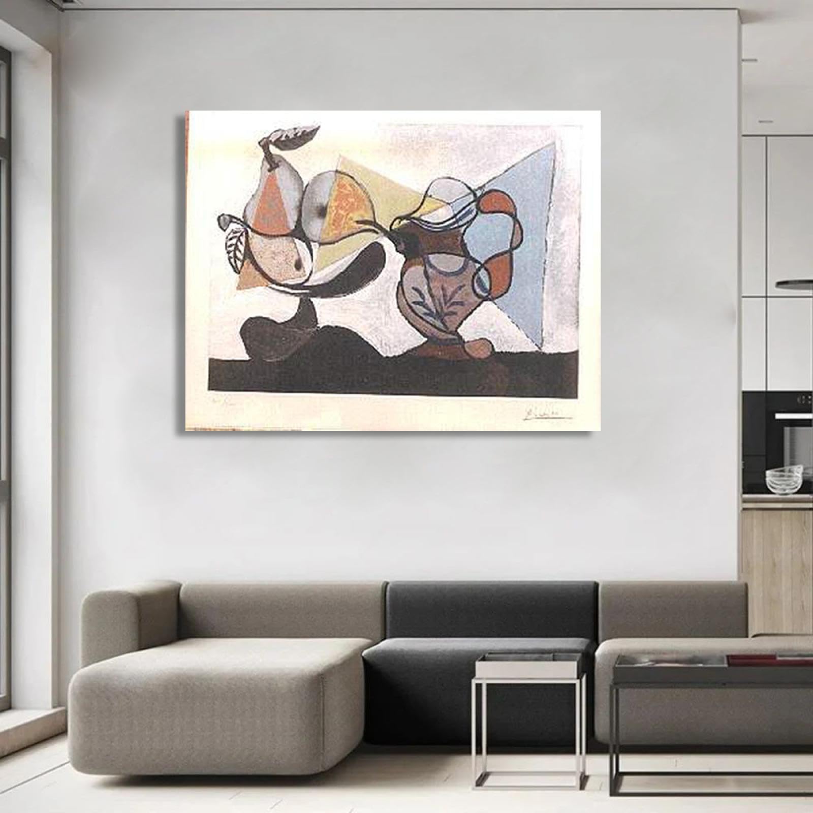 Schule Von Paris Pablo Picasso Kubismus Leinwanddruck – Professionelle QualitäT Reproduktion Modern Kunst​ 20x26cm