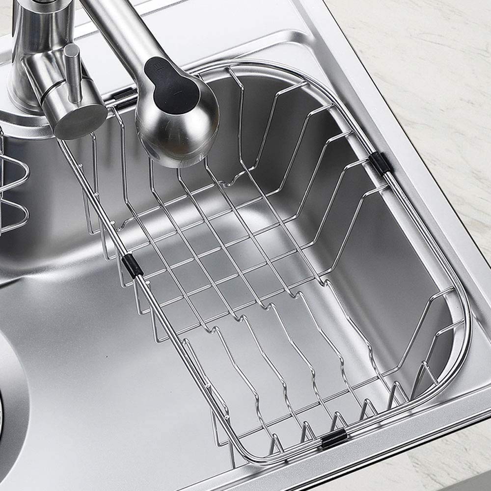 HomeLava Fregaderos de cocina Fregadero empotrado de un solo lavabo Accesorios de cocina (sin grifo incluido, 68 * 46 * 21 cm)