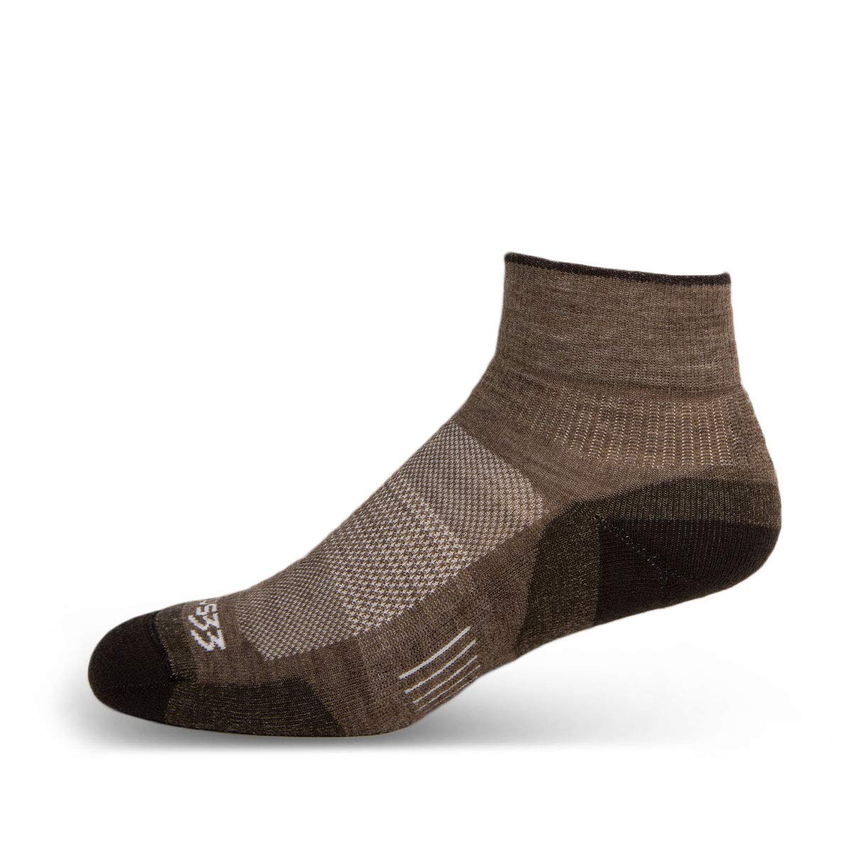USA Made - Microweight Cushion Ankle Socks - Trail Running Socks - Merino Wool - Mountain Heritage