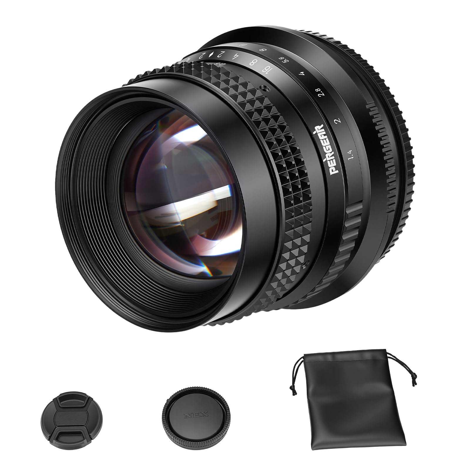 PERGEAR Objectif plein format F1.4 50 mm pour appareils photo Nikon Z-Mount