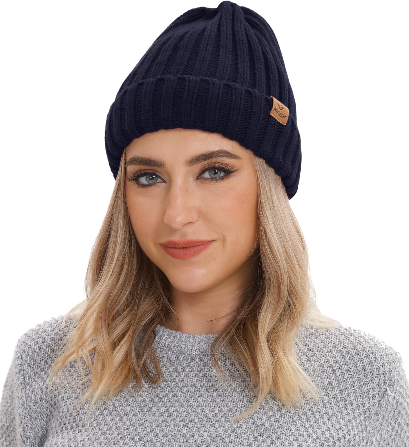 Winter Beanie Hat for Men and Women, Warm Double-Layered Knit Beanie in Multiple Colors to Go with Everything - Image 4