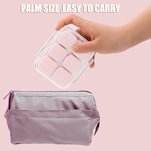 Miniatura 6 de RICHCEE Pastillero diario con 10 compartimentos para bolso de bolsillo, lindo pastillero de viaje combinado, organizador diario portátil de píldoras