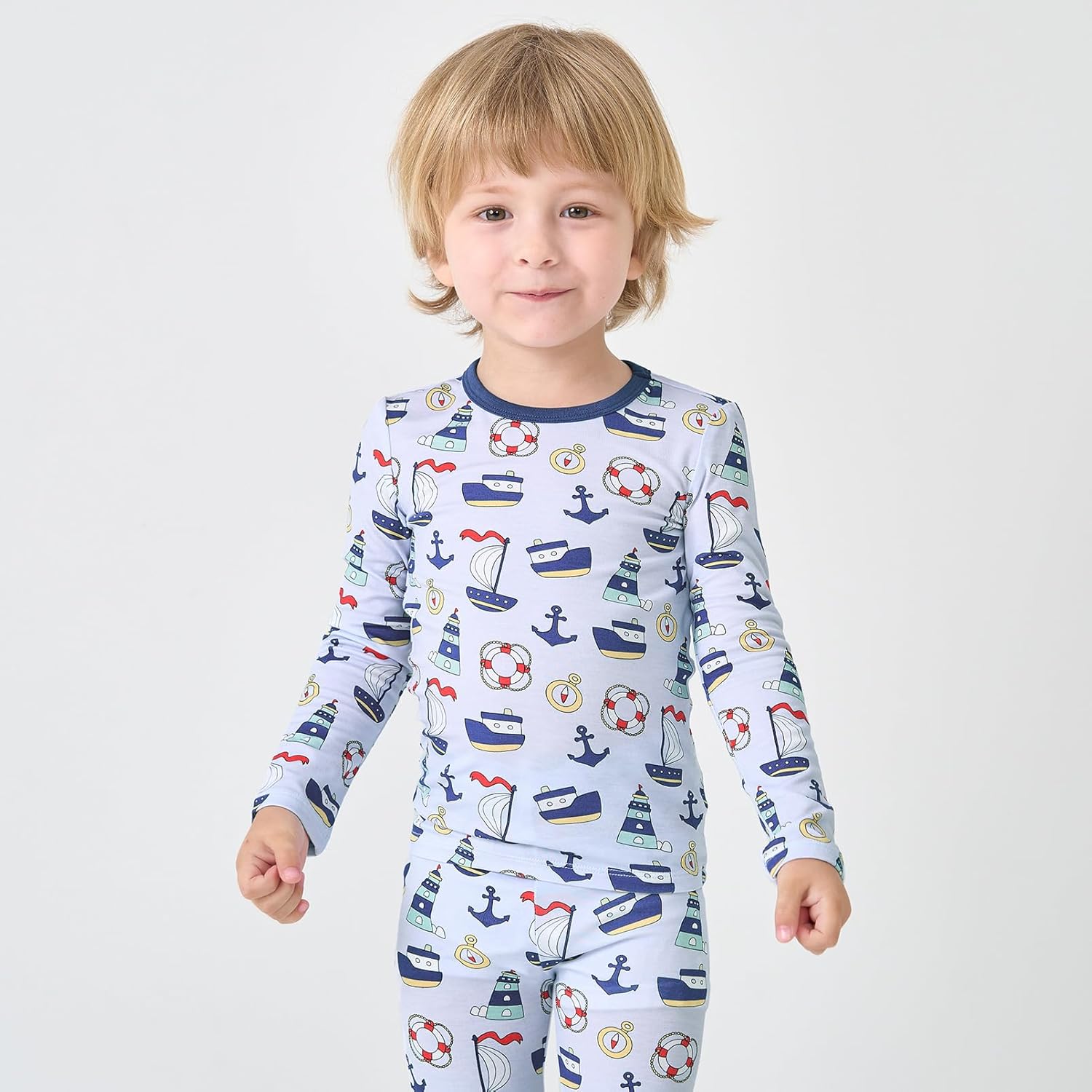 pureborn Baby Toddler Kids Viscose from Bamboo Pajamas Set Pjs 2pcs 18M-8Y - Image 4