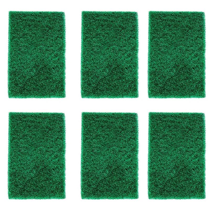 Oblivion Scrubber for Kitchen 6 Pc – Multiuse Scrub Pad for Kitchen Tiles & Utensils, Non Scratch Softer, Durable & Long-Lasting Cleaning, Tough on Stains & Gentle on Surfaces (Small Size/Green Color)-image-9