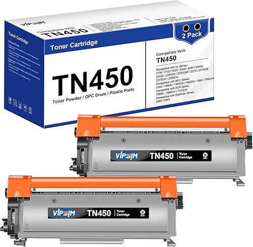 TN450 - Cartucho de tóner para impresora Brother TN450 TN420 TN-450 TN-420 a compatible con HL-2270DW HL-2280DW HL-2230 MFC-7360N MFC-7860DW