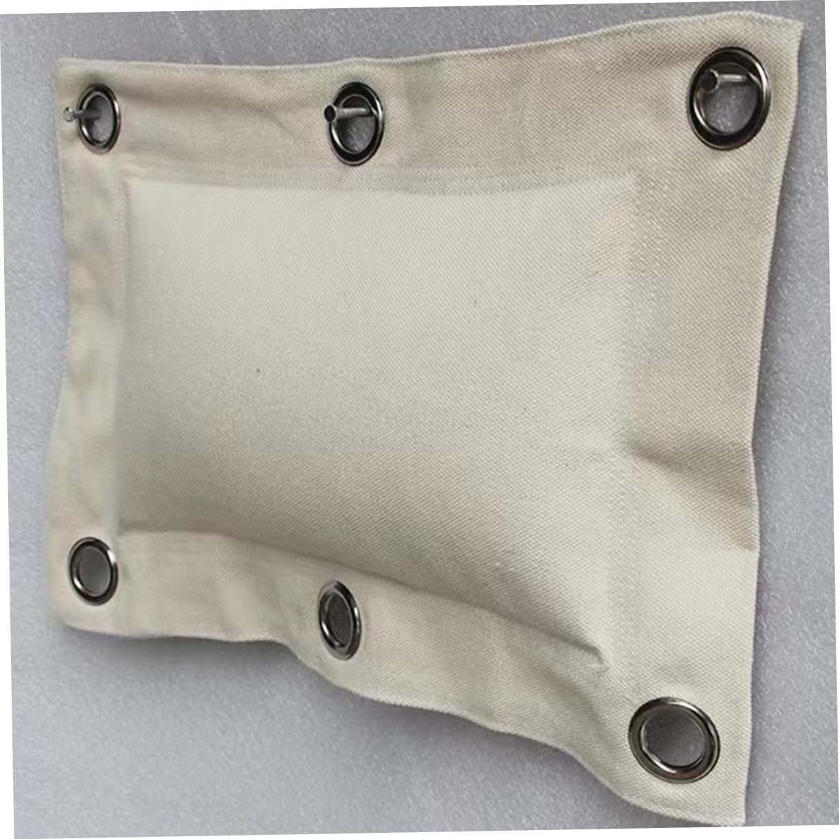 BESPORTBLE Sacco da Boxe da Muro 2pezzi in Tela Beige Superficie Imbottita e Tre Sezioni, Attrezzatura Versatile per Kickboxing e Boxe per Principianti e Atleti Esperti
